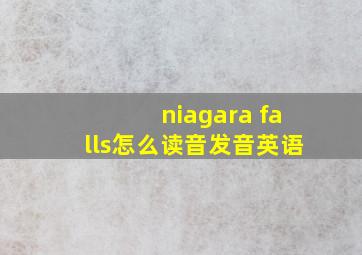 niagara falls怎么读音发音英语